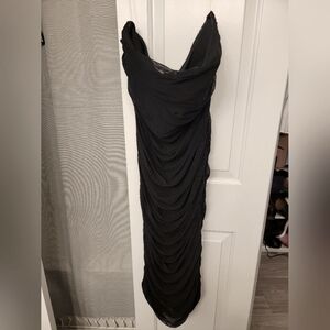 NWT Fashion Nova Strapless Ruched Bodycon Dress